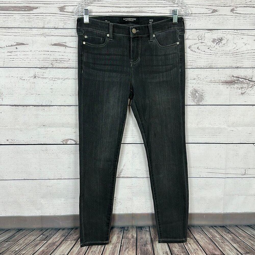 Liverpool Jeans Womens 6 Meteorite Gray Skinny‎ Midrise Stretch Comfort Capsule